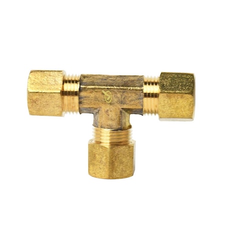 Thrifco Plumbing No. 64 5/16 Inch Lead-Free Brass Compression Tee 4401349